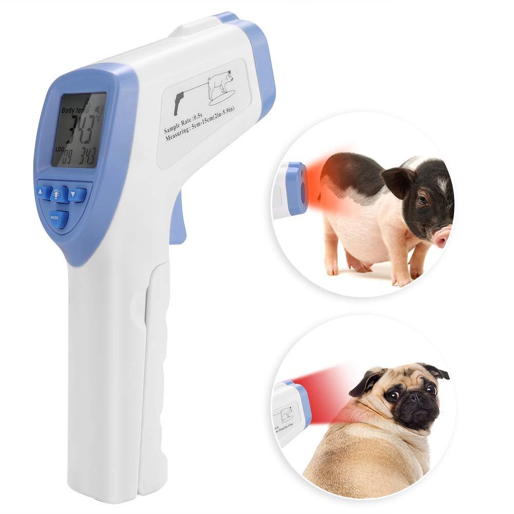 Jacksking Pet Thermometer, High Precision Veterinary Infrared Thermometer Animal Thermometer for Pig Sheep Horse Dog Cat - PawsPlanet Australia