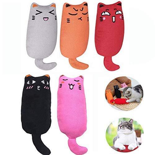 AWITHZ Catnip Fish Toys for Cat, 6PCS Cat Toys, Cat Catnip Toys, Cat Fish Pillow, Cat Chew Toys, Pet Toy, Cat Pillow, Fish Toy, Teeth Cleaning, Interactive Plush Cat Toys 7.84in (Black) Black - PawsPlanet Australia