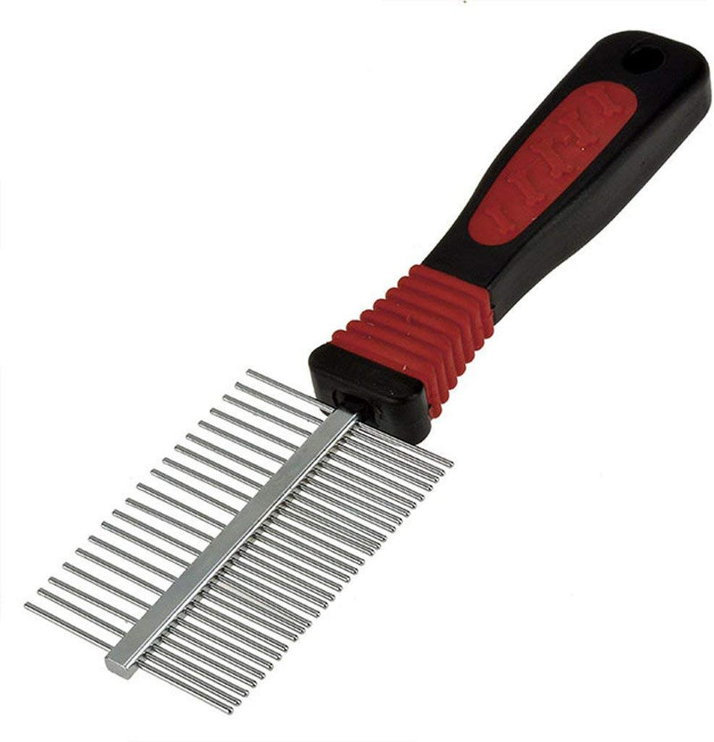 Mogokoyo Stainless Steel Dog Cat Comb Greyhound Comb for dogs Double Sided Pet Grooming Detangler Hair Brush for Anti Shedding Dematting - PawsPlanet Australia