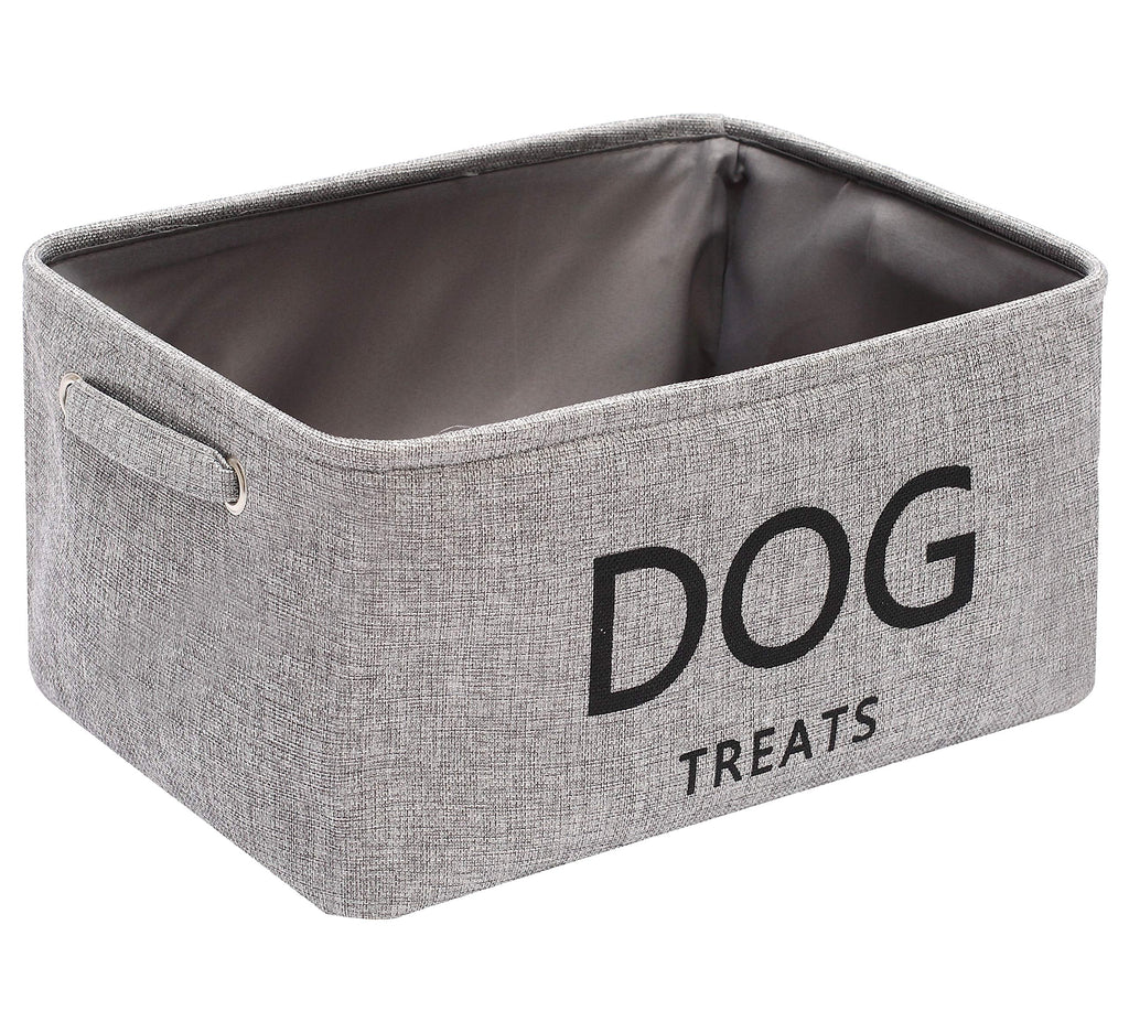 Morezi Canvas storage basket bin chest organizer - perfect for organizing pet dog food and treats with plastic package - PawsPlanet Australia