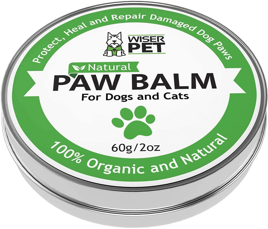 Wiser Pet Natural Paw Balm For Dogs | 100% Organic - Soothes, Heals, Repairs and Protects Damaged Dog Paws and Noses - PawsPlanet Australia