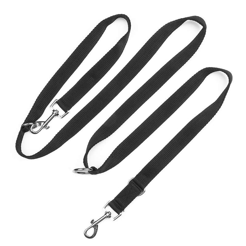 Ukmaster Training Lead For Dogs 6ft Double Ended Dog Training Lead for Head Collar Black Adjustable Length Durable Safety Training Lead for Medium Dogs and Large Dogs - PawsPlanet Australia