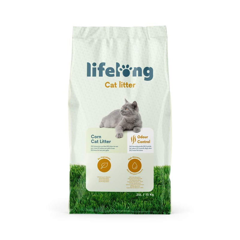Amazon Brand Lifelong Corn Cat Litter 25L 25 l (Pack of 1) - PawsPlanet Australia
