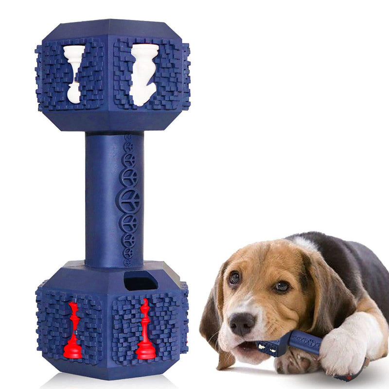 M.C.works Dog Chew Toys for Aggressive Chewers Indestructible Dog Toys Non-Toxic Tough Natural Rubber Dumbbell Toy for Medium Large Dogs. - PawsPlanet Australia