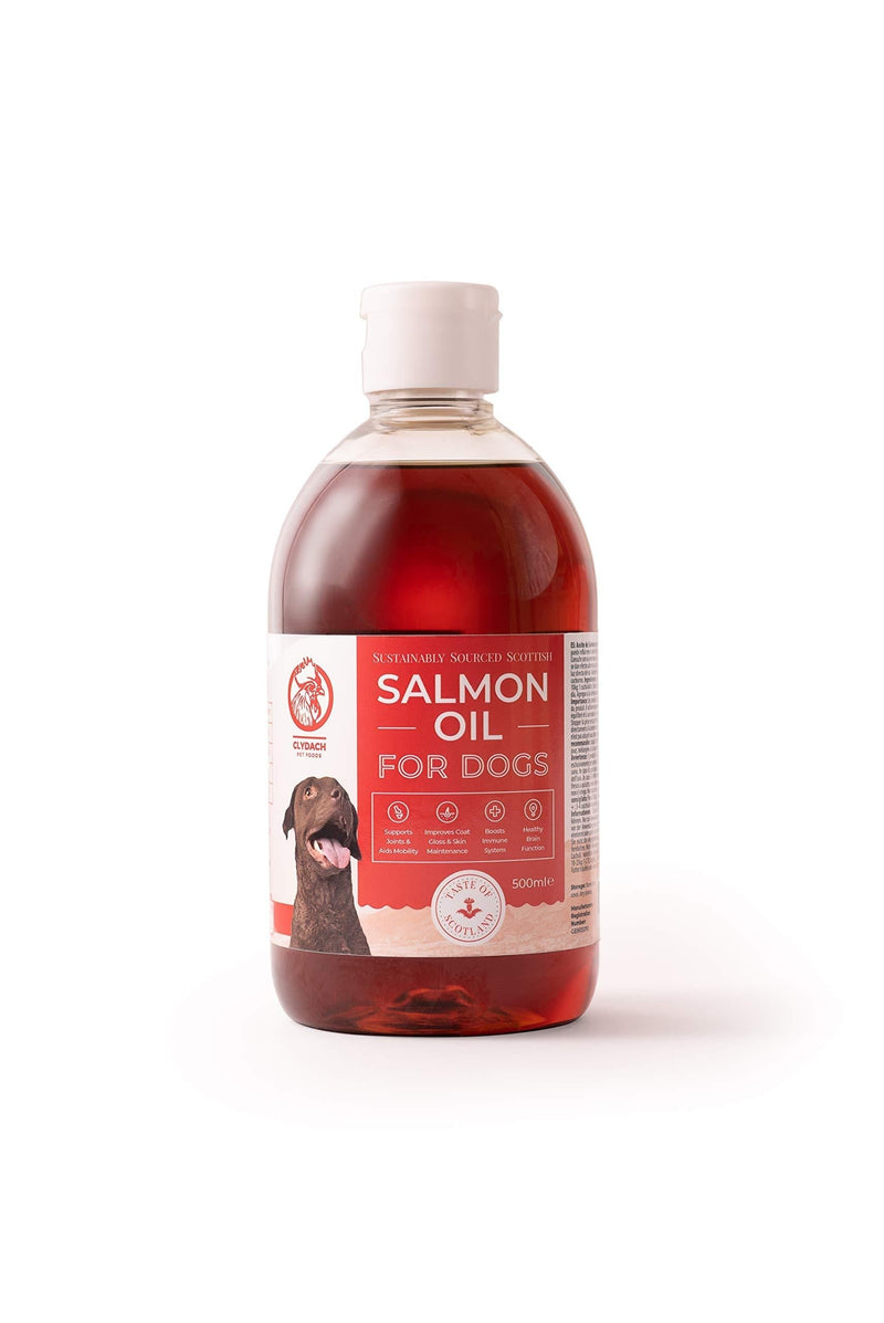 Clydach Farm Scottish Salmon Oil, for Dogs, 500ml, Omega 3, 6 and 9, 100% Natural & Pure 500 ml (Pack of 1) - PawsPlanet Australia