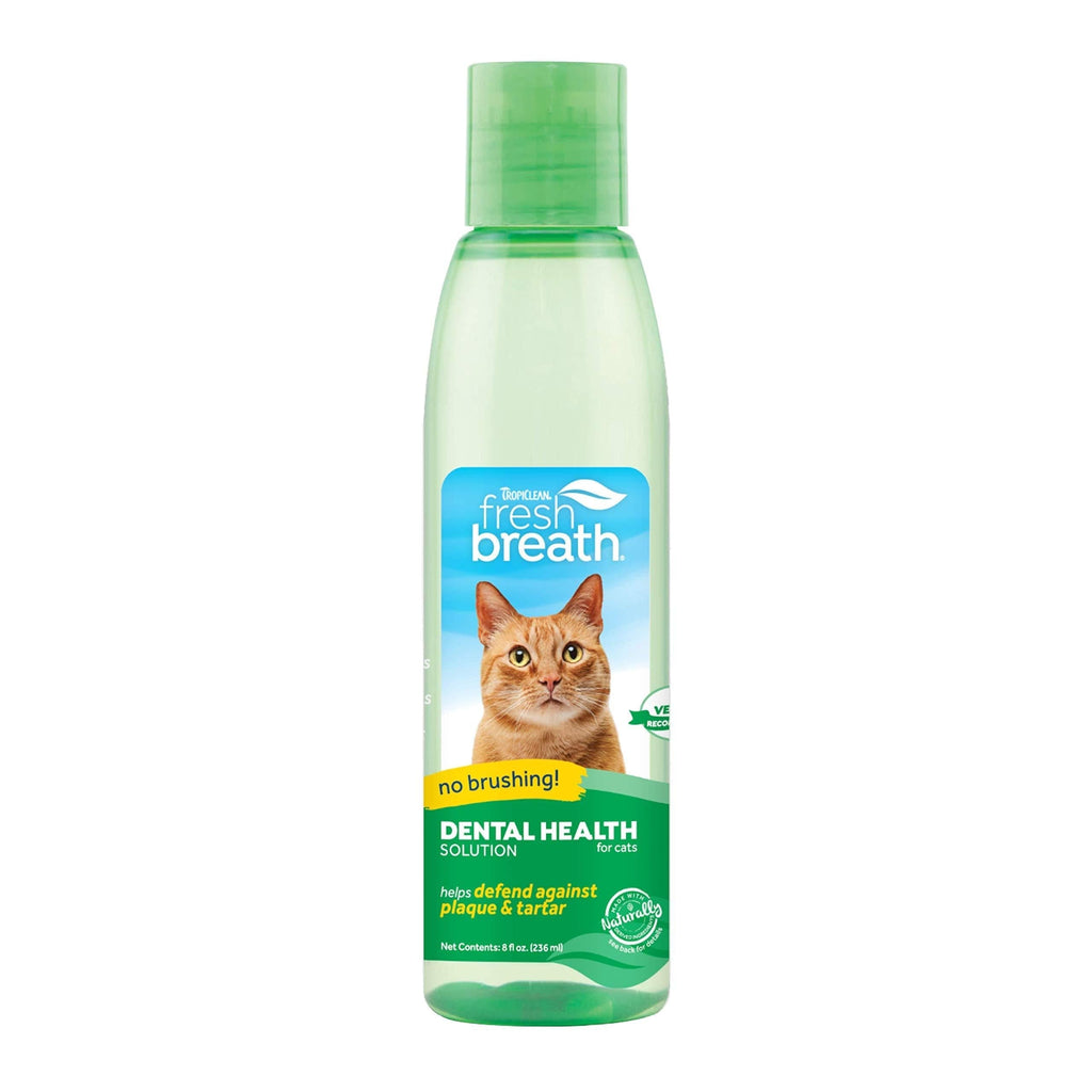 Fresh Breath by TropiClean Oral Care Water Additive for Cats, 8oz - Made in USA - PawsPlanet Australia