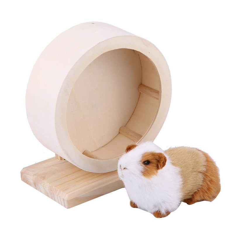 Hamster Wheel Wooden Exercise Wheel Silent Hamster Exercise Wheel Non Slip Run Disc for Syrian Hamster Rat Mice Chinchillas Small Pets (M) M - PawsPlanet Australia