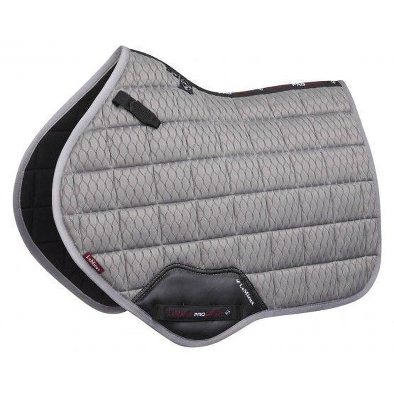 LeMieux Carbon Mesh Air Close Contact Square Large Light Grey - PawsPlanet Australia