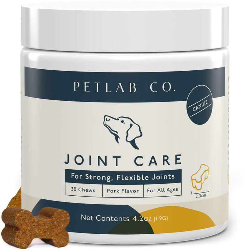 Petlab Co. Joint Care Chews For Dogs | Hip and Joint Support For Dog | High Levels of Glucosamine, Omega 3, Turmeric, Vitamins and Minerals - PawsPlanet Australia