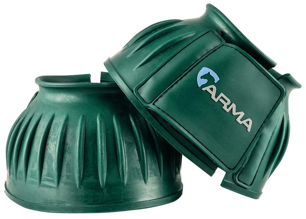 Shires ARMA Touch and Close Over-Reach Boots Green S - PawsPlanet Australia