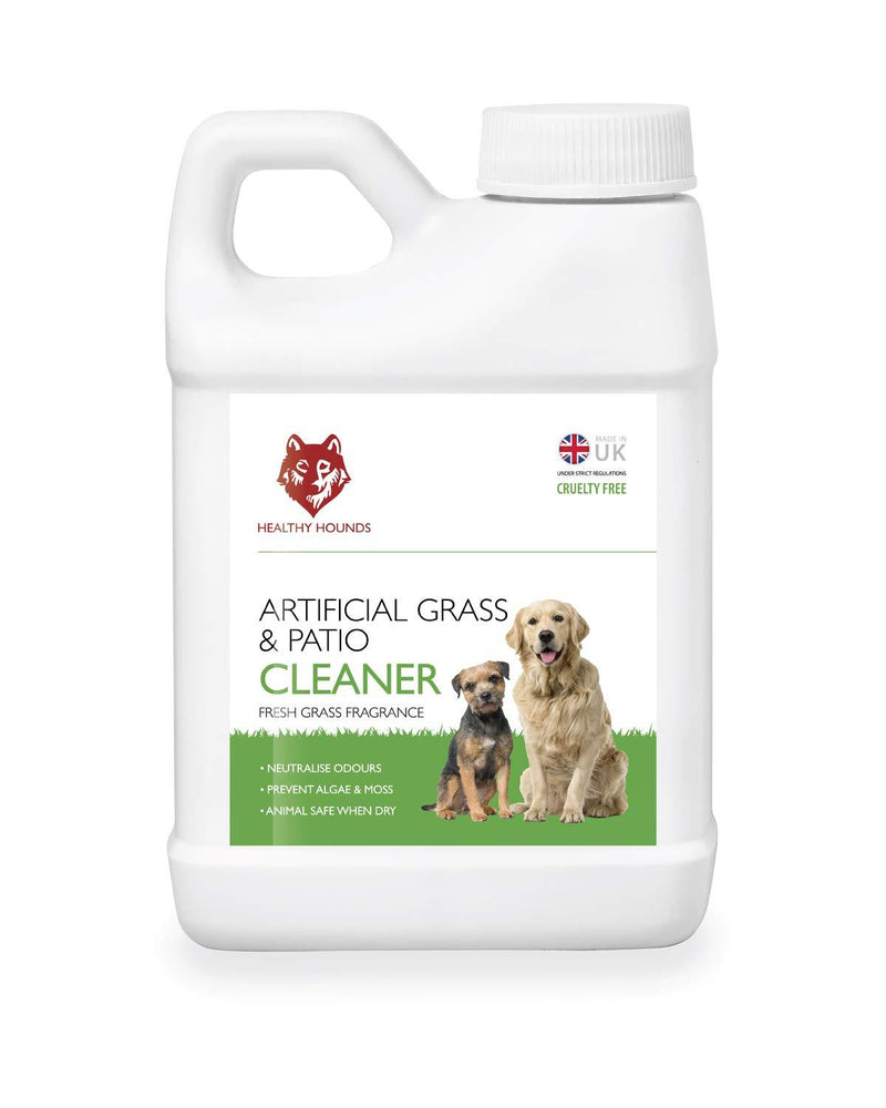 Healthy Hounds Patio & Artificial Grass Cleaner for Dogs Urine 1000ml | Makes up to 30 Litres | Disinfectant, Deodoriser, Urine Remover with Fresh Grass Scent | Kills Moss & Algae | Animal Safe - PawsPlanet Australia