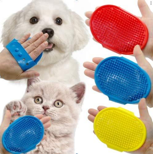 SpeedPets Grooming Tool Plastic Brush Bath Massage Brush for Dogs (Red) Red - PawsPlanet Australia