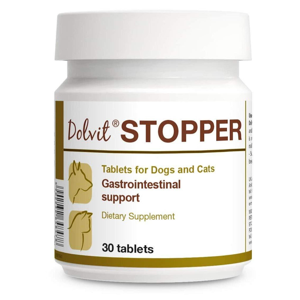 PETS Dolfos Dolvit STOPPER Gastrointestinal Support for Cats and Dogs 30 tablets - PawsPlanet Australia