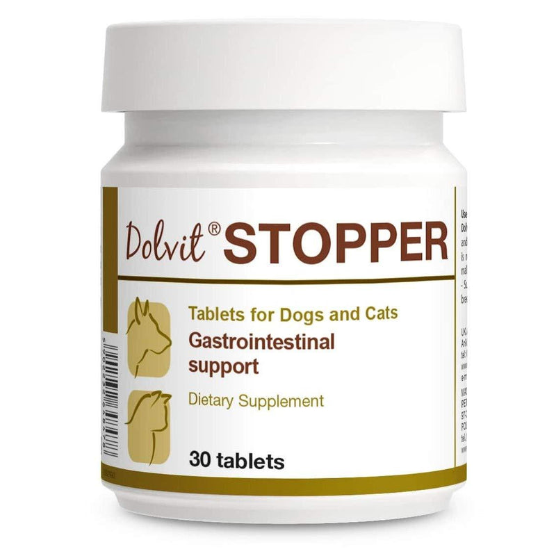 PETS Dolfos Dolvit STOPPER Gastrointestinal Support for Cats and Dogs 30 tablets - PawsPlanet Australia