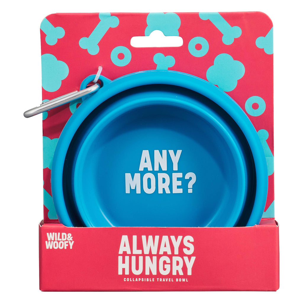 Wild & Woofy Always Hungry Collapsible Dog Bowl - PawsPlanet Australia