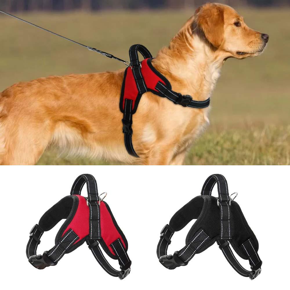 SpeedPets Adjustable Padded Strong Reflective No Pull Pet Dog Harness (Small, Black) Small - PawsPlanet Australia