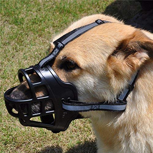 PETS EMPIRE Soft Silica Gel Dog Muzzles,Adjustable Anti Biting Chewing Barking Training Dog Muzzle 1 Piece (S (4 no), Green) S ( 4 no ) - PawsPlanet Australia