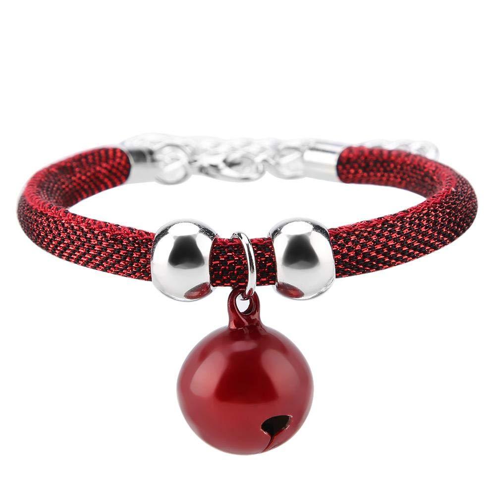 Cat Collar with Bell, Nylon Safe Collars for Cats Kitty Collars Pet Collar Breakaway Cat Collar(red) - PawsPlanet Australia