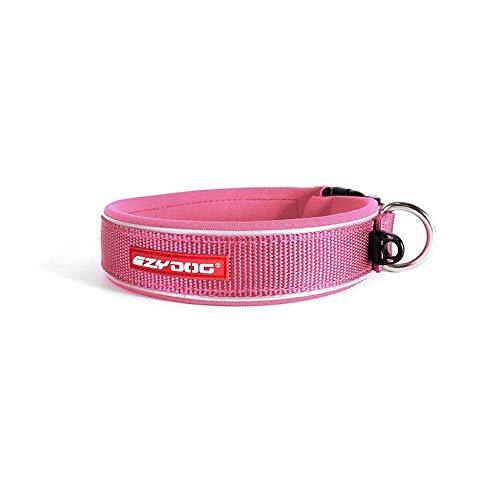 EzyDog Neoprene Dog Collar - Medium, Pink - PawsPlanet Australia