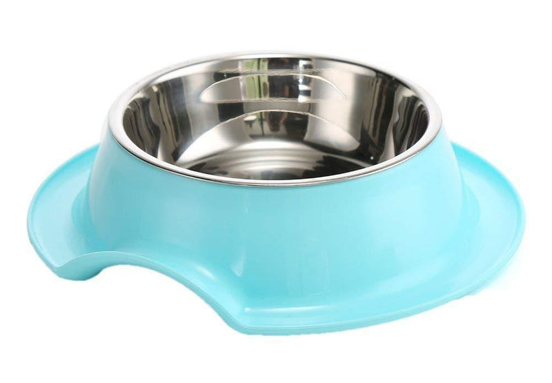 PETS EMPIRE Stainless Steel Bowl Plastic Pet Bowl Candy Color Green Material Non - Toxic Safety Dog Bowl 1 Piece (Green) - PawsPlanet Australia