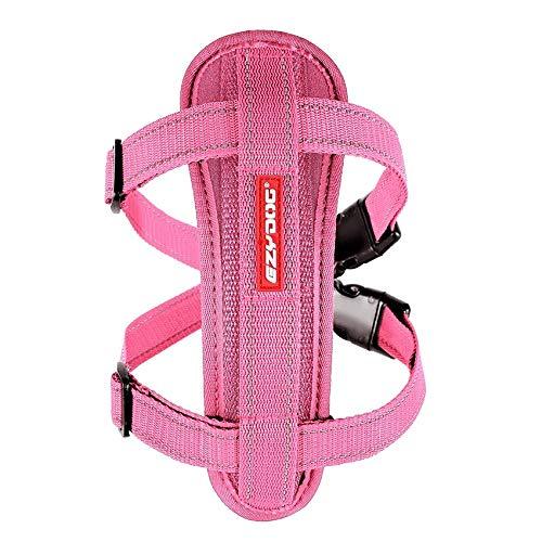 EzyDog Chest Plate Dog Harness, Pink, Medium - PawsPlanet Australia