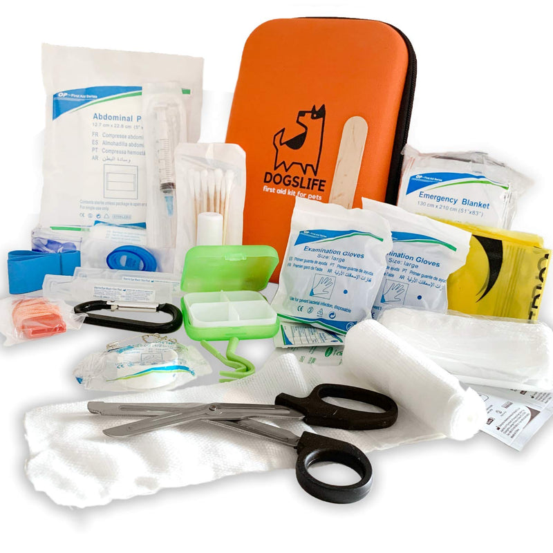 Dog First Aid Kit | Includes Over 40 Health Supplies for Dogs | Multi Purpose Pet Aid Kit For All Emergencies | Travel Sized First Aid For Dogs - PawsPlanet Australia