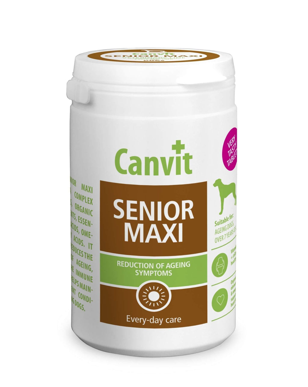 Canvit Senior Dog Multivitamins And Minerals Every Day Care Supplements To Aid Reduction Of Ageing Symptoms And Support Old Dogs Immune System (Senior Maxi, 76 Tablets) Senior Maxi - PawsPlanet Australia