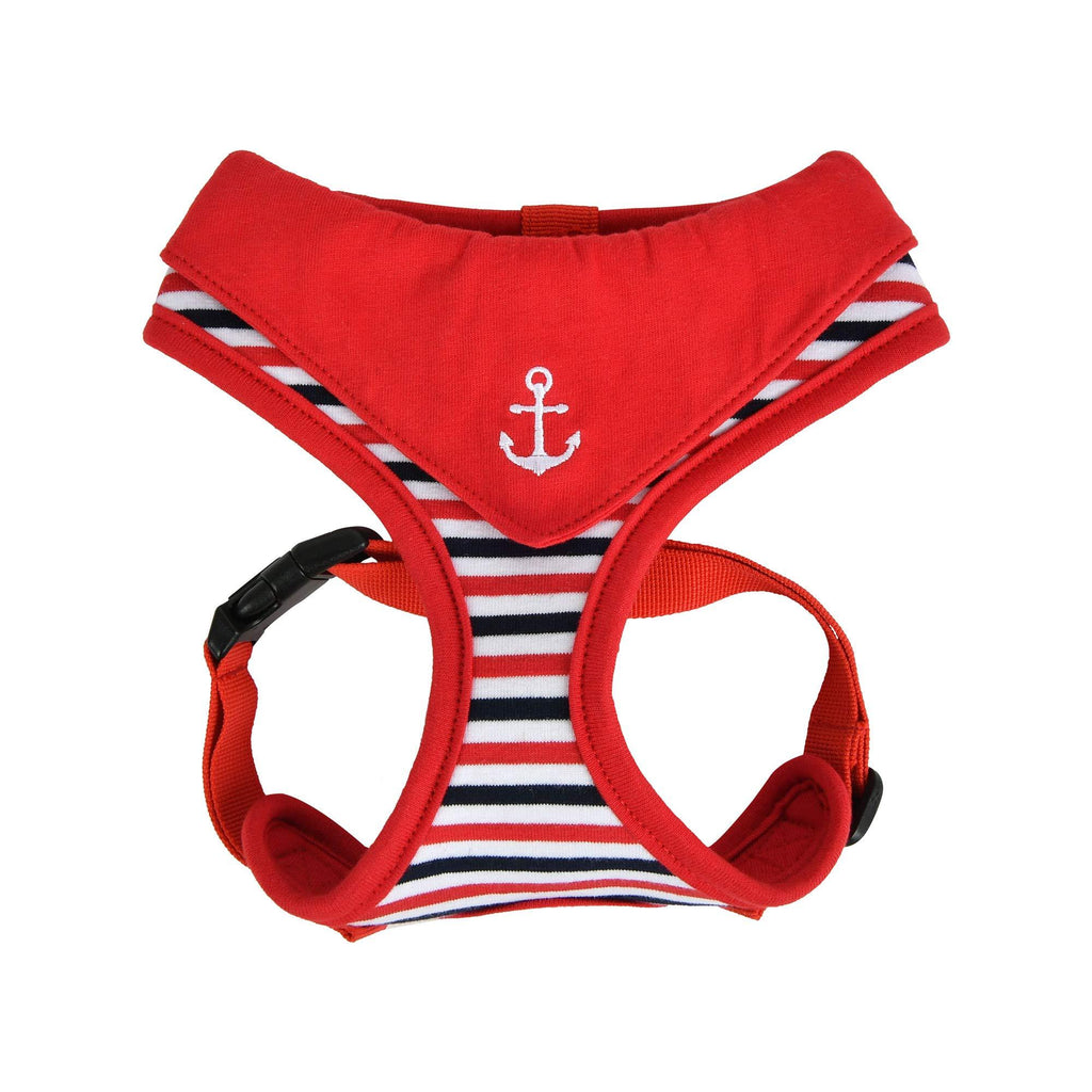 Puppia Seaman Harness A Dog Harness, Red, L - PawsPlanet Australia