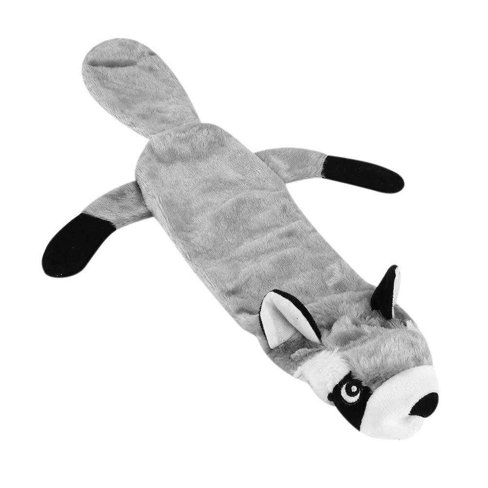 Soft Plush Dog Toys No Stuffing Dog Chew Toys Squeaky Dog Toys For Puppy Small Medium Dogs Playing Training Strong Big Dog Toy Raccoon 60cm(23.6inch) Long - PawsPlanet Australia