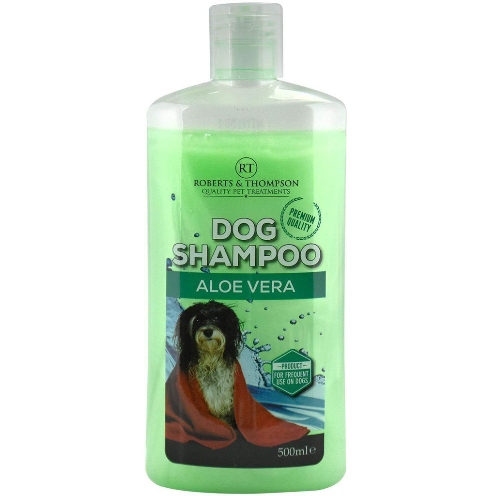 Roberts & Thompson Pet Dog Shampoo Aloe Vera & Tea Tree Shampoo 500ML Suitable for all Dogs Shampoo (Aloe Vera) - PawsPlanet Australia