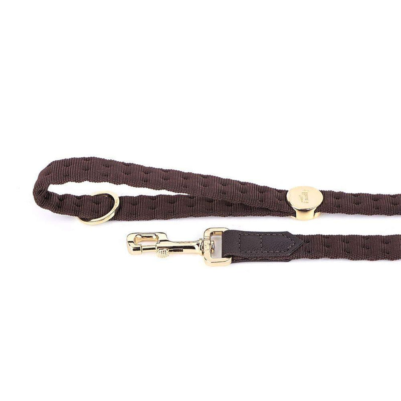 My Family leashes Synthetic Made in Italy Milano collection 1,6/110 cm Brown - PawsPlanet Australia