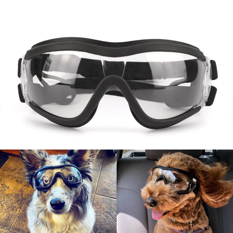 Namsan Netive Dog Glasses Pet Sunglasses Waterproof Windproof Eye Protection for Large / Medium Dog clear - PawsPlanet Australia