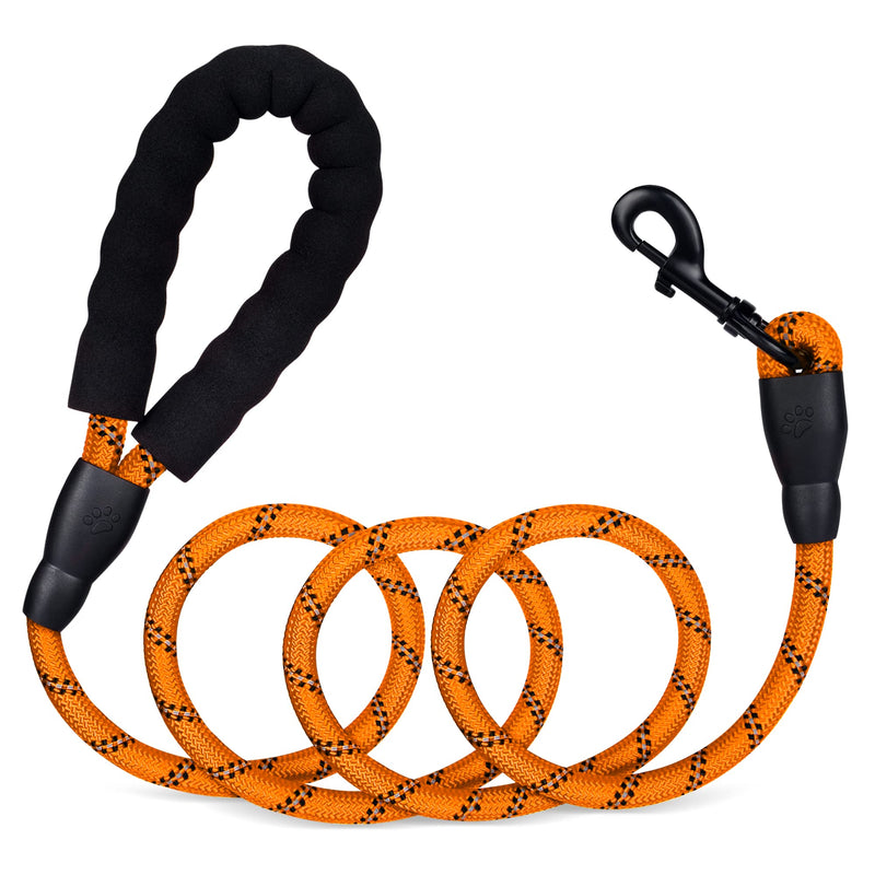 IOKHEIRA Training Lead for Dogs, Adjustable Long Dog Training Lead Reflective Dog Leads Slip Rope with Soft Padded Handle for Puppy Small& Large Dogs 5m/10m/20m (1.5 m, Orange) 1.5 m - PawsPlanet Australia