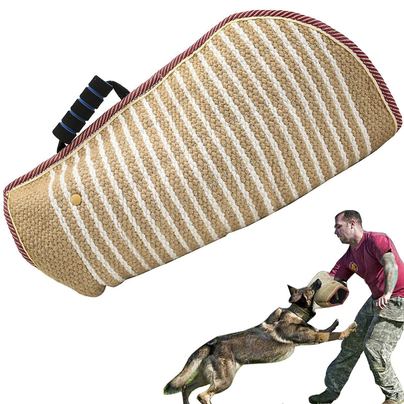 BOW CALICO Hilt-Guard Bite Protection Sleeve, Soft Jute Cover for Bite Protection Sleeves Handmade with a Handle for Dog Training - PawsPlanet Australia