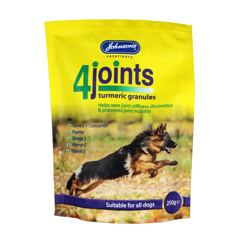 Johnsons Dog Turmeric 4Joints Granules 250g - PawsPlanet Australia