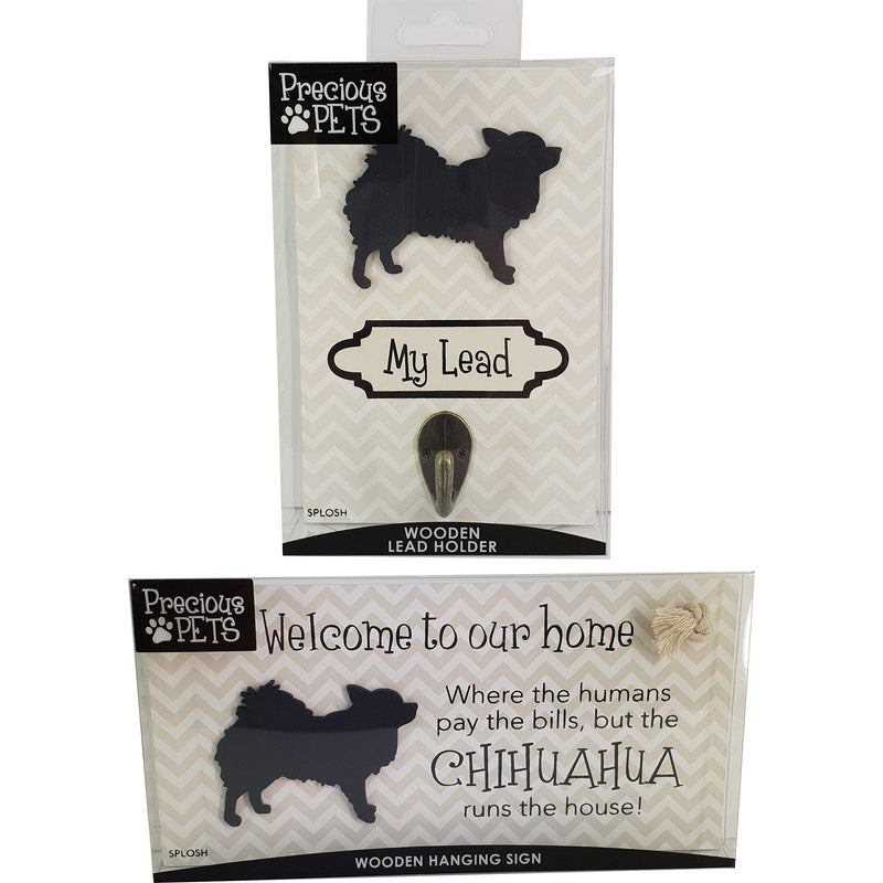 PRECIOUS PETS DOG PLAQUE AND DOG LEAD HOOK PACK, CHIHUAHUA, FUNNY SIGNS, DOG MUM GIFTS, DOG ACCESSOR - PawsPlanet Australia