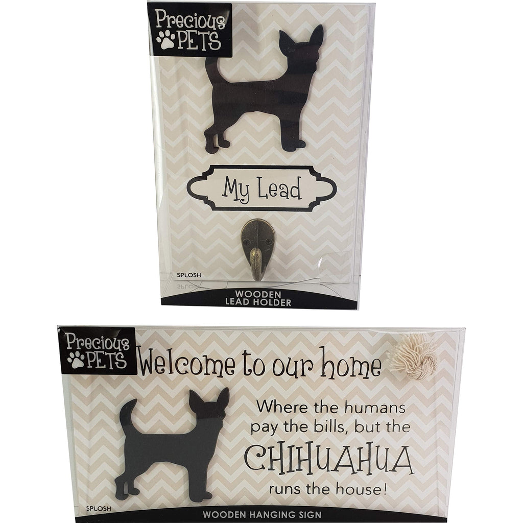 PRECIOUS PETS DOG PLAQUE AND DOG LEAD HOOK PACK, CHIHUAHUA, FUNNY SIGNS, DOG MUM GIFTS, DOG ACCESSORIES, HOUSE STUFF. - PawsPlanet Australia