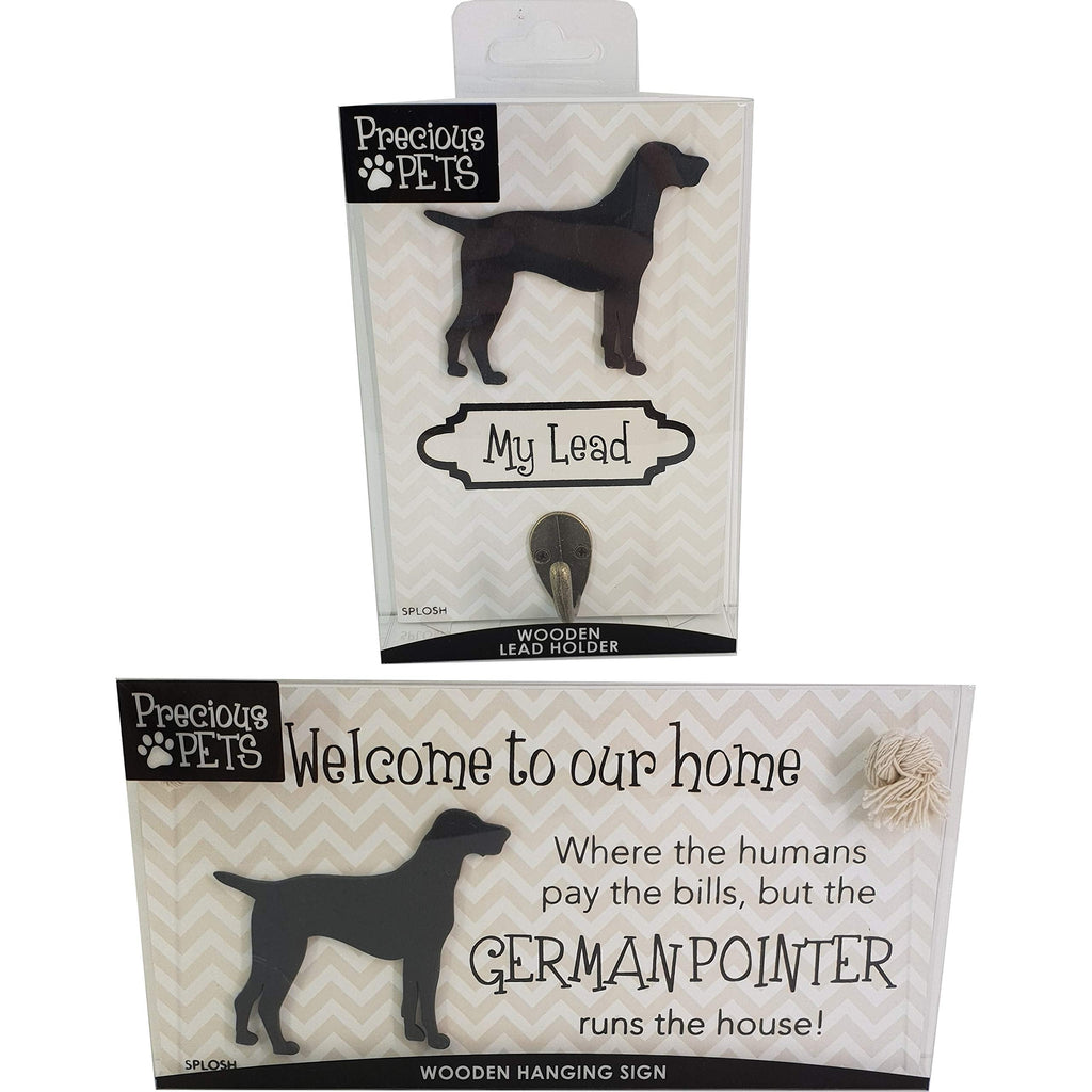 PRECIOUS PETS DOG PLAQUE AND DOG LEAD HOOK PACK, GERMAN POINTER, FUNNY SIGNS, DOG MUM GIFTS, DOG ACCESSORIES, HOUSE STUFF. - PawsPlanet Australia