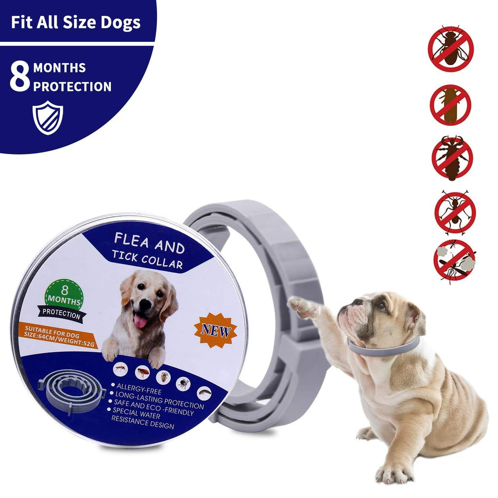 GREMAG Flea and Tick Collar for Dogs, 8 Month Effectiveness Protection Adjustable Dog Collar Tick and Flea Control Treatment with Flea Tick Comb for Small Medium Large Dogs & Puppies - PawsPlanet Australia