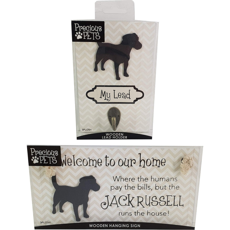 PRECIOUS PETS DOG PLAQUE AND DOG LEAD HOOK PACK, JACK RUSSEL, FUNNY SIGNS, DOG MUM GIFTS, DOG ACCESSORIES, HOUSE STUFF. - PawsPlanet Australia