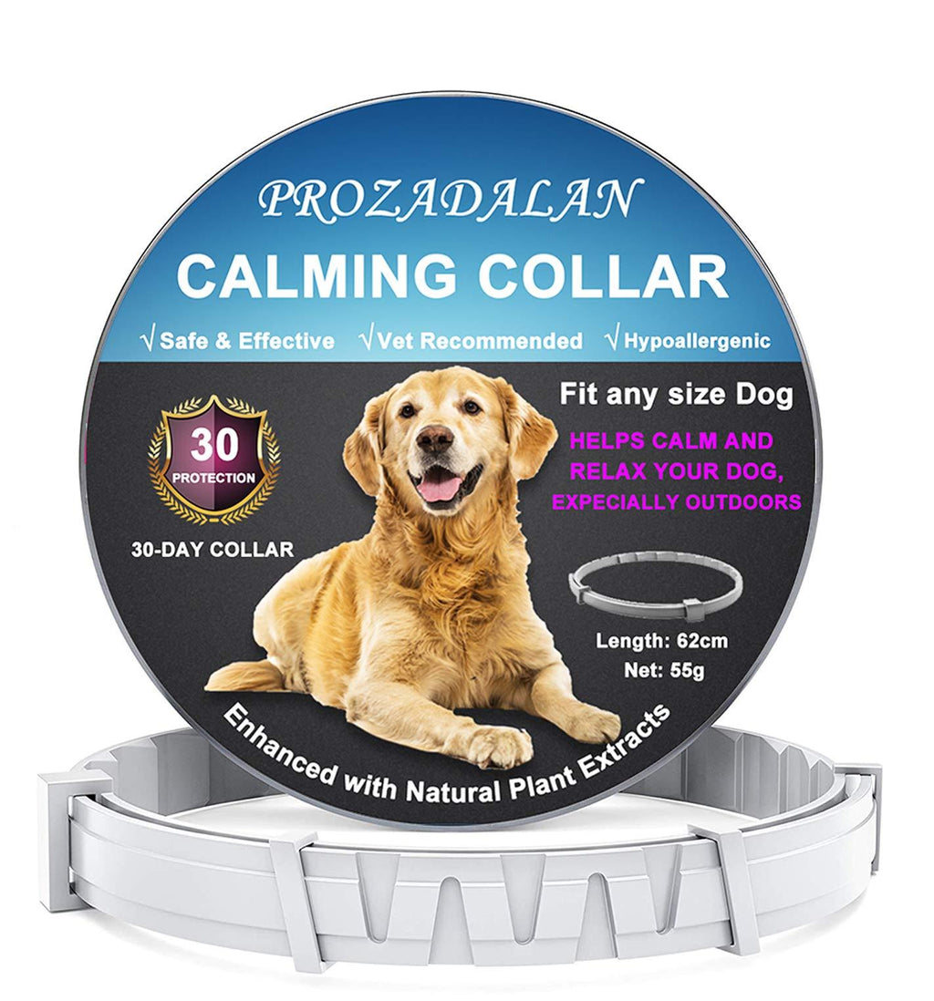 PROZADALAN Calming Collars for Dogs, Dog Anxiety Relief & Anti Stress, 30 Days Long Lasting Calming Effect 100% No Allergy 100% Waterproof & Adjustable Natural Calm Dog Collars - PawsPlanet Australia