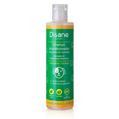 DISANE Natural Dog Conditioner Shampoo Curly-Haired Dogs with Avocado Oil 250ml | Nourishes & repairs the coat of the dog, avoiding frizz. Soft and shiny hair, defined curls. - PawsPlanet Australia