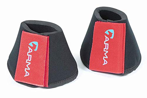 Shires Arma Neoprene Over Reach Boots - Deep Red Full - PawsPlanet Australia