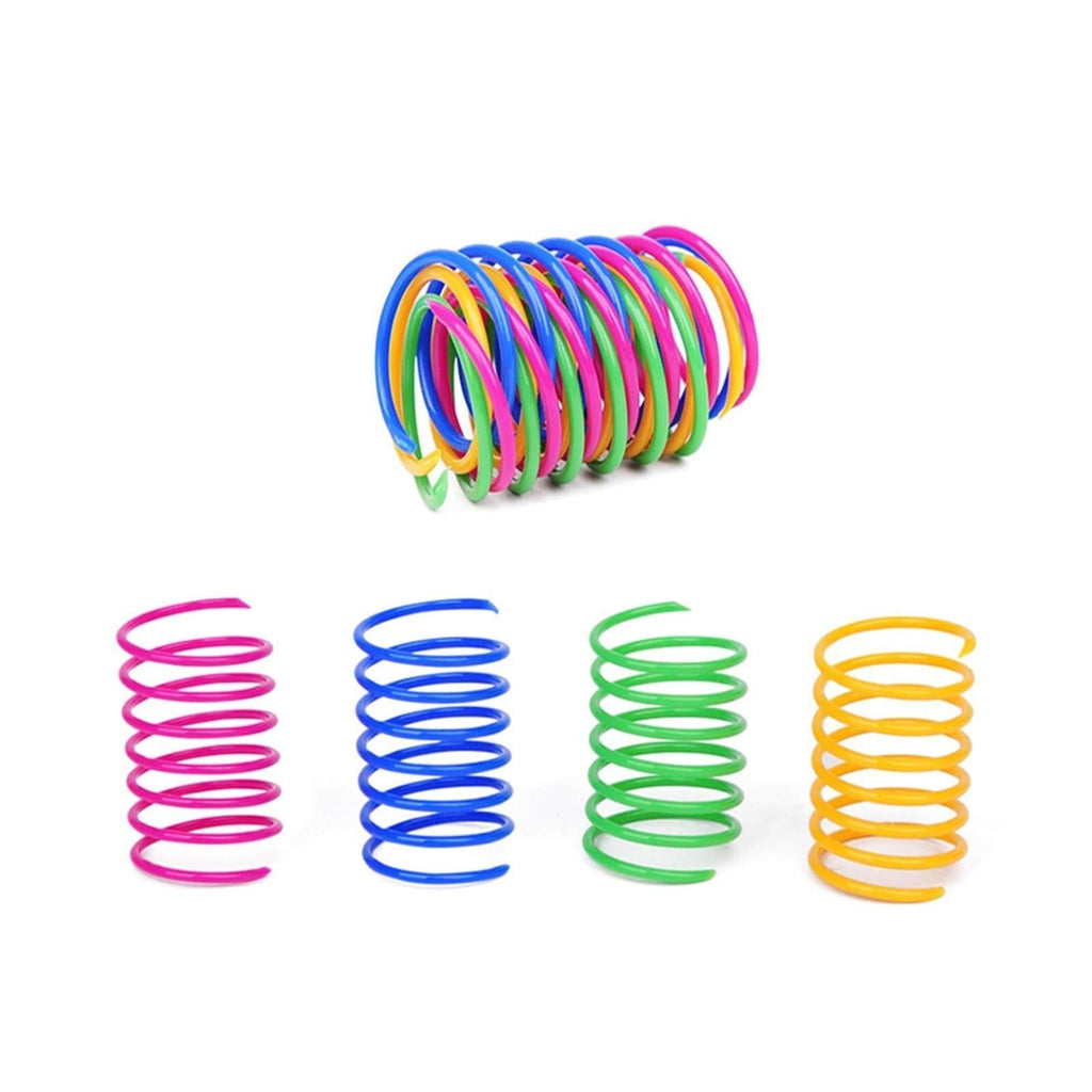 Kitten Toys, Cat Creative Toy to Kill Time and Keep Fit 60Pcs Interactive Cat Toy Durable Heavy Plastic Spring Colorful Springs Cat Toys for Indoor Cats for Swatting, Biting, Hunting Kitten Chew Toys - PawsPlanet Australia