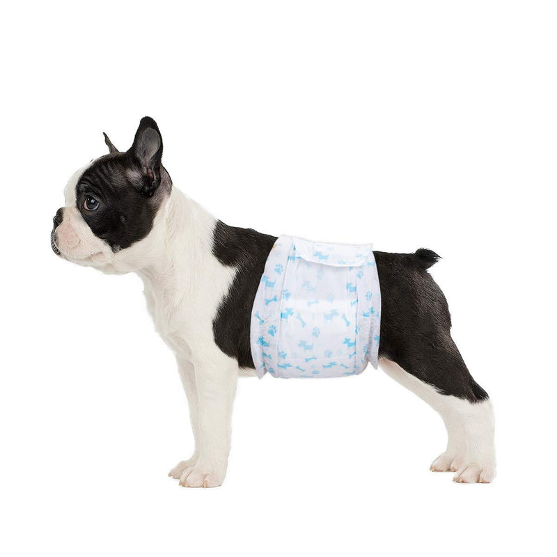 Flying Paws Disposable Dog Diapers Male Wraps - Super Absorbent Soft Male Dog Nappies for Male Dog Marking Issues, Urinary Incontinence(S-52PCS) S-52PCS - PawsPlanet Australia