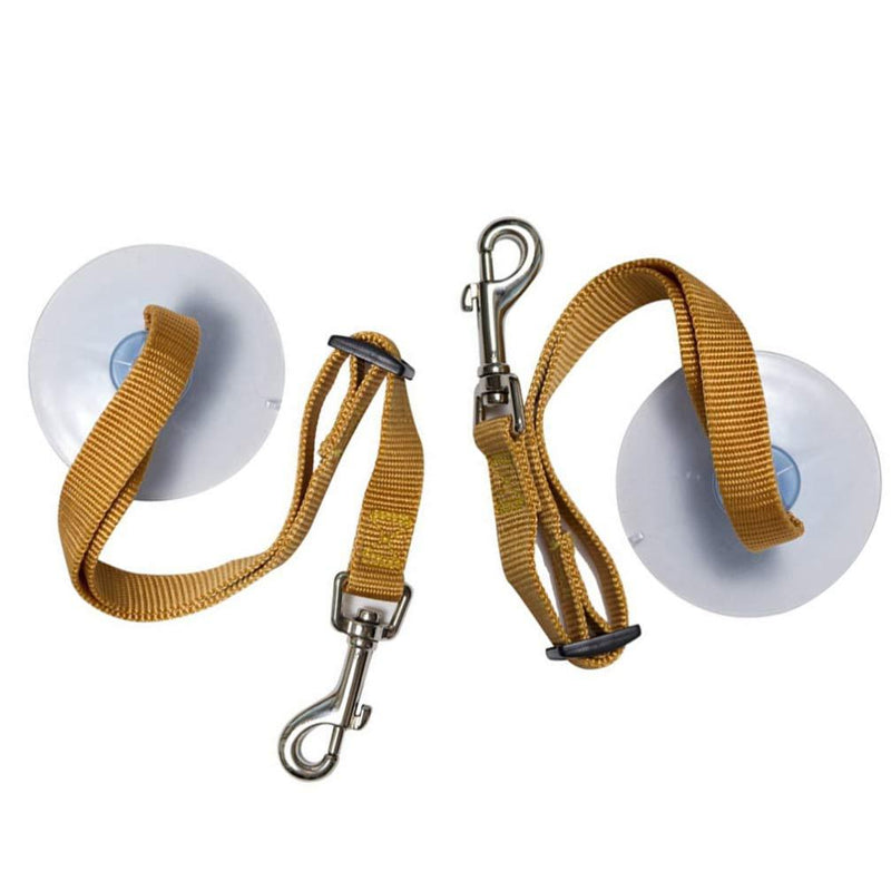 Balacoo 1 Pair Pet Bathing Tether Straps with Suction Cup Pet Bathing Tether Straps for Cat Dog Nail Clipping Cleaning Grooming(Yellow) - PawsPlanet Australia