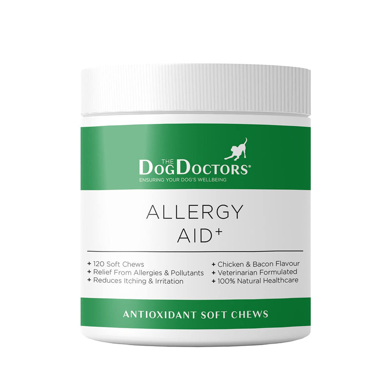 The Dog Doctors Allergy Aid Bitesized Soft Chews - Helps Relieve Itchy Irritated Skin & Seasonal Allergies - Specially Designed With Powerful Antioxidants To Support A Healthy Immune System. 120 Soft Chews - PawsPlanet Australia