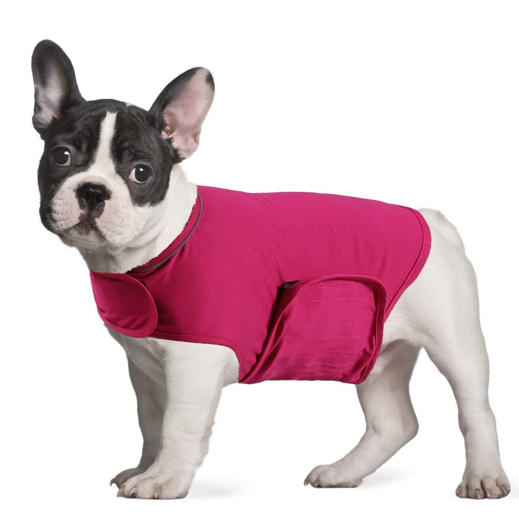 YUKOOL Anxiety Coat for Dogs, Lightweight Wrap Calming Vest, Dog Anxiety Jacket, Used to Instant Therapy for Over Excitement in Lightning and Fireworks to Keep Calming Comfort(S,Rose Red) S Rose Red - PawsPlanet Australia