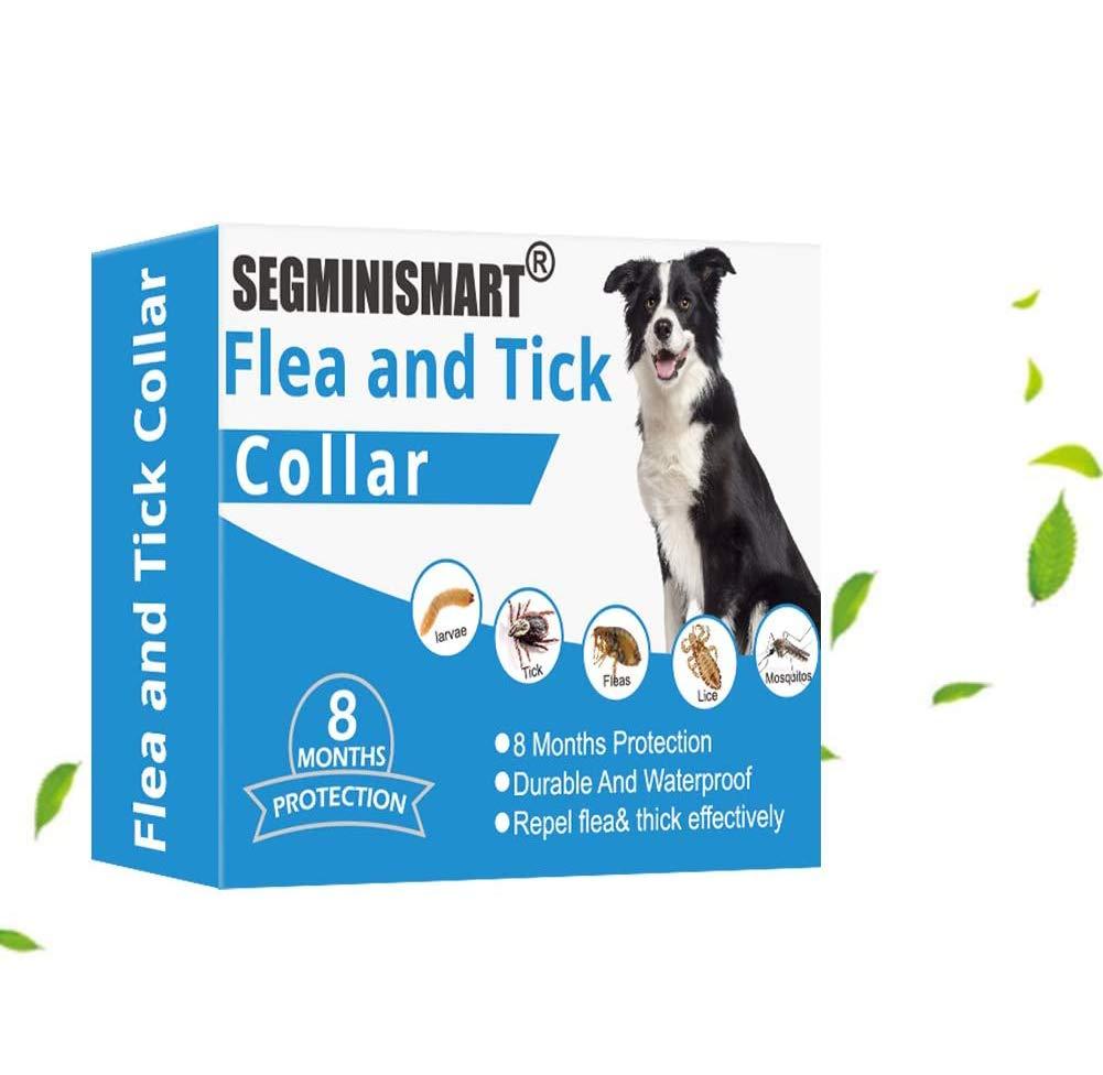 SEGMINISMART Flea and Tick Collar,Flea and Tick Prevention for Dogs,Dog Flea Collar,Pet Collar for Dogs and Cat,Adjustable & Waterproof One Size Fits All - PawsPlanet Australia