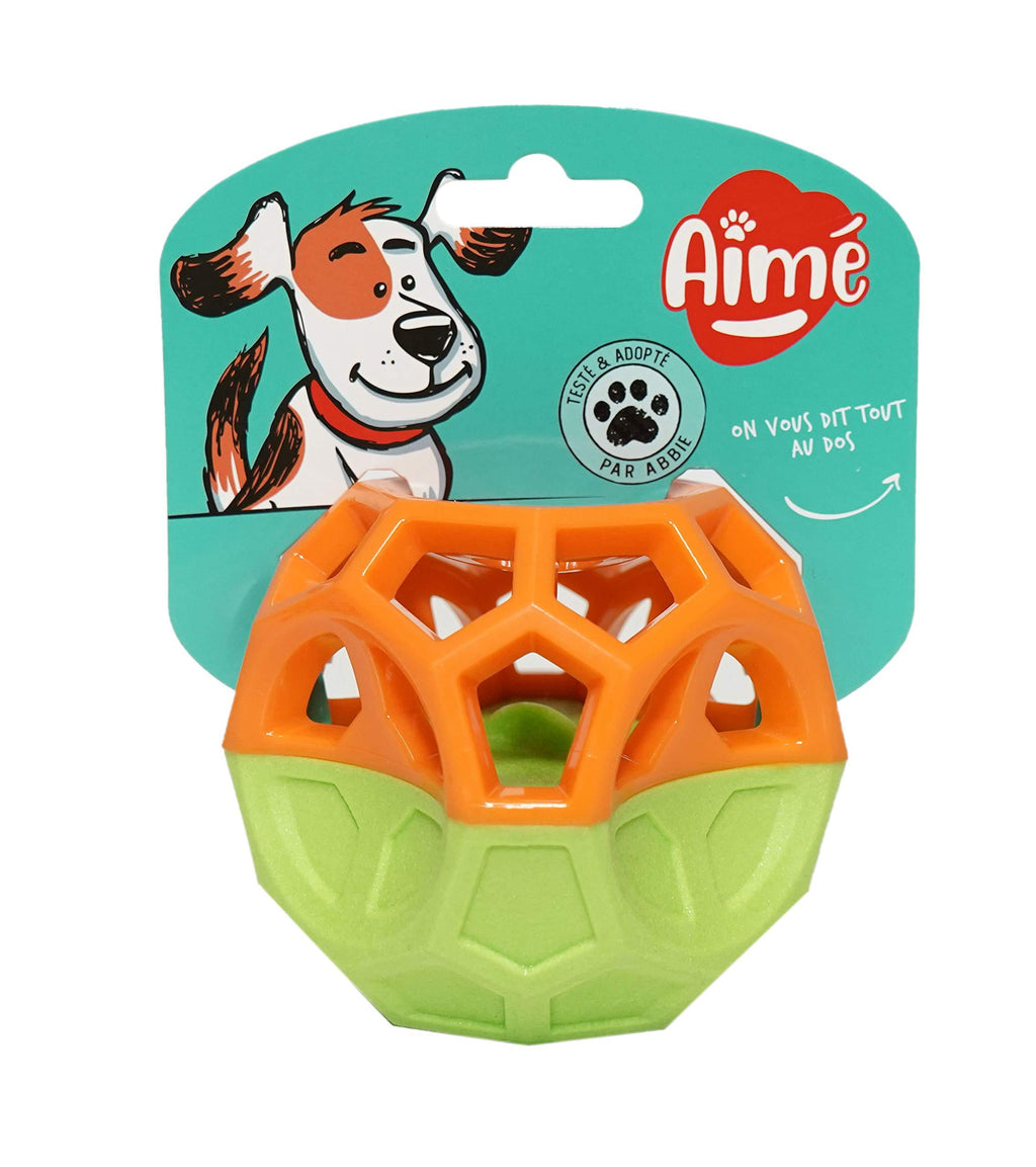 Aime Espace 2 Materials Foam Silicone Dog Toy with Built-In Sound, Diameter 9 cm - PawsPlanet Australia